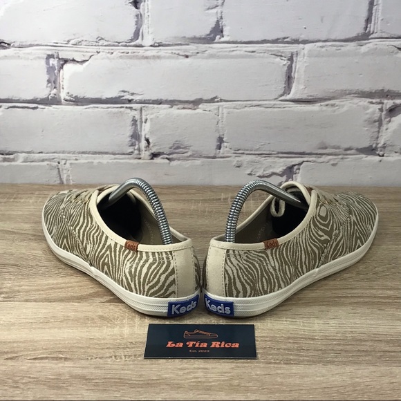 Keds Champion Tiger Animal Print Canvas Sneakers - Picture 4 of 8